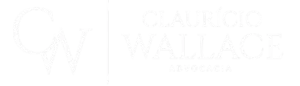 logo branco do escritório Claurício Wallace