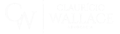 logo branco do escritório Claurício Wallace
